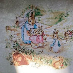 Beatrix Potter fabric remnants